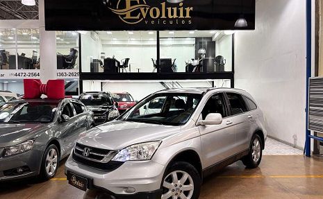 CRV 2.0 LX 4X2 16V AUTOMÁTICO + COURO + MULTIMÍDIA Prata - 2011 Impecável!