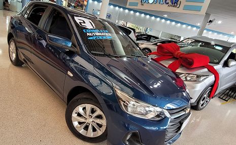 ONIX LTZ 1.0 TB COMPLETO FLEX AUTOMATICO  Azul - 2021 Novíssimo!