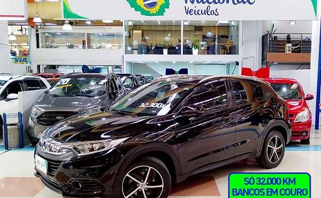 HRV 1.8 EX MULTIMÍDIA + COURO (SÓ 32MIL KM) Preto - 2019 Km baixa!