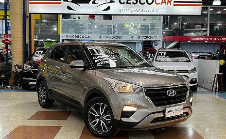 CRETA PULSE PLUS 1.6 FLEX AUT. Prata - 2017 Novíssimo!