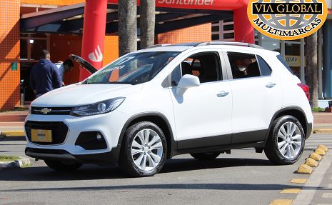 TRACKER 1.4 TURBO LTZ AT+COURO+TETO+MULTIMÍDIA E 56.000KM Branco - 2017 Oportunidade Única !