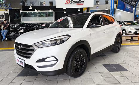 TUCSON ECOSHIFT 16 TURBO (TOP DE LINHA) Branco - 2019 Impecável!