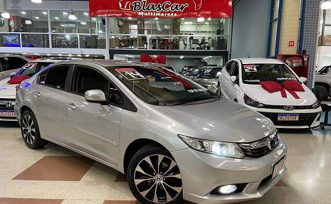 CIVIC 2.0 LXR 16V Prata - 2014 Super Oferta !