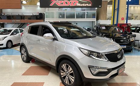 SPORTAGE EX 2.0 FLEX AUTOMATICO+TETO SOLAR TOP DE LINHA Prata - 2015 Impecável!