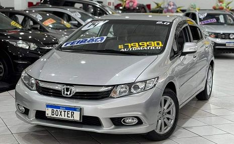 CIVIC 2.0 LXR 16V Prata - 2014 Oportunidade Única !