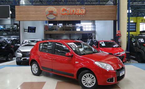 SANDERO PRIVILÈGE 1.6 8V HI-TORQUE ***51.336 KM´S APENAS** Vermelho - 2013 Km baixa!