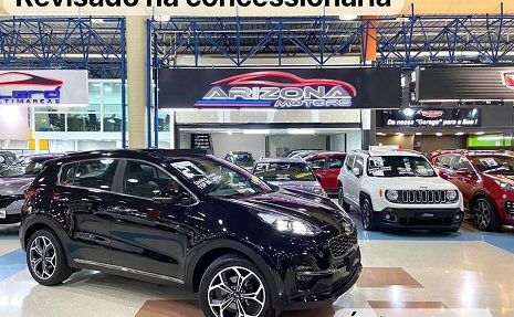 SPORTAGE 2.0 EX FLEX / ÚN DONO, REV CONCESSIONÁRIA Preto - 2021 Único dono!