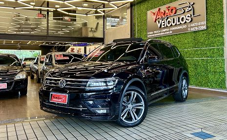 TIGUAN ALLSPACE R-LINE TSI 2.0 AUTOMATICA  - C/TETO SOLAR Preto - 2019 Oferta imperdível!