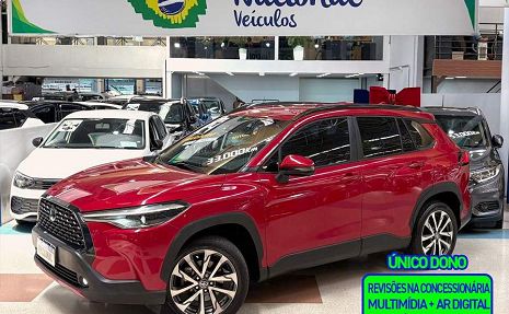 COROLLA CROSS 2.0 XRE ÚNICO DONO E REVISÕES NA CSS Vermelho - 2024 Novíssimo!