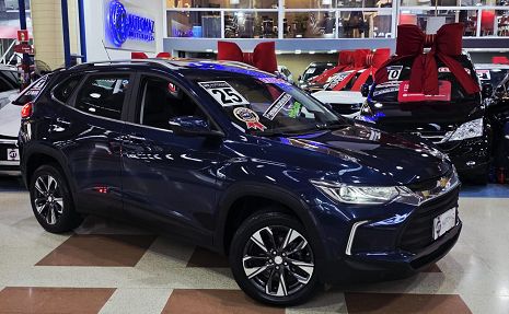 TRACKER 1.2 TURBO PREMIER + UNICO DONO + TETO PANORAMICO  Azul - 2025 Único dono!