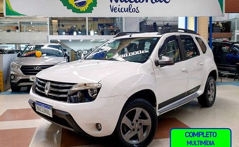 DUSTER 2.0 TECH ROAD II + MULTIMÍDIA Branco - 2015 Impecável!