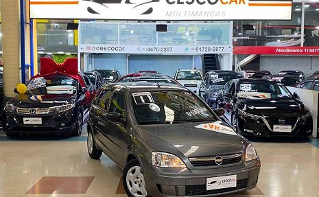 CORSA 1.4 MPFI MAXX 8V Cinza - 2011 Km baixa!