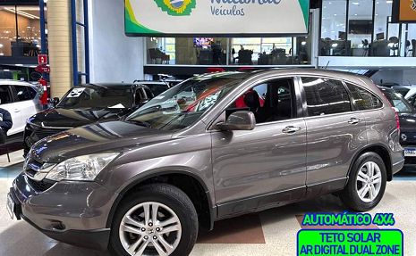 CRV 2.0 EXL 4X4 + TETO SOLAR E COURO Cinza - 2011 Impecável!