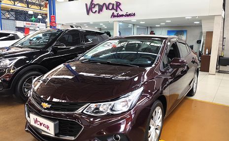 CRUZE LT 1.4 TURBO FLEX AUTOM. Vermelho - 2018 Imperdível!
