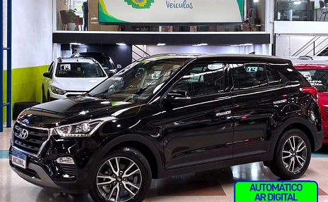 CRETA 2.0 PRESTIGE MULTIMÍDIA + COURO Preto - 2019 Impecável!
