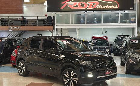T-CROSS COMFORTLINE 200TSI COM TETO SOLAR PANORÂMICO  Cinza - 2024 Imperdível!
